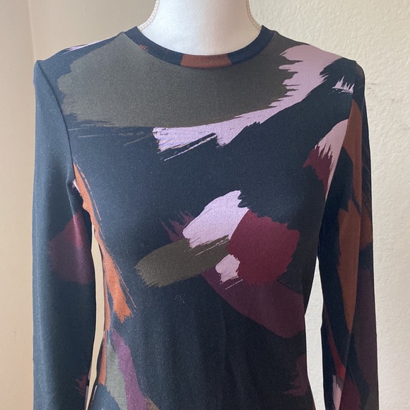 TED BAKER LONDON LAURYY SAPPHIRE ABSTRACT PRINT BODYCON DRESS - NWT - Picture 7 of 10